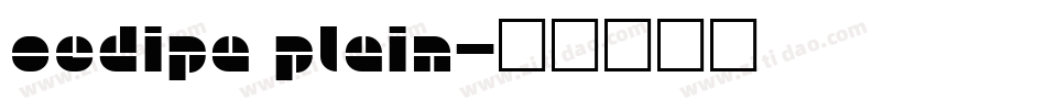 Oedipa Plain字体转换